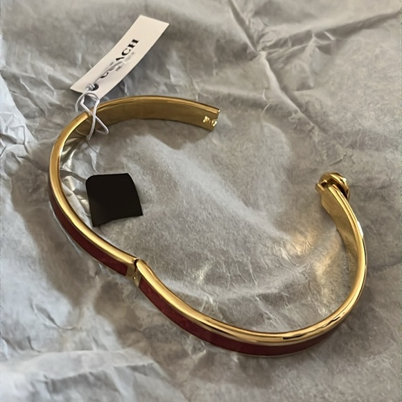 Coach Iconic Glitter Bangle In Red - Picture 6 of 7